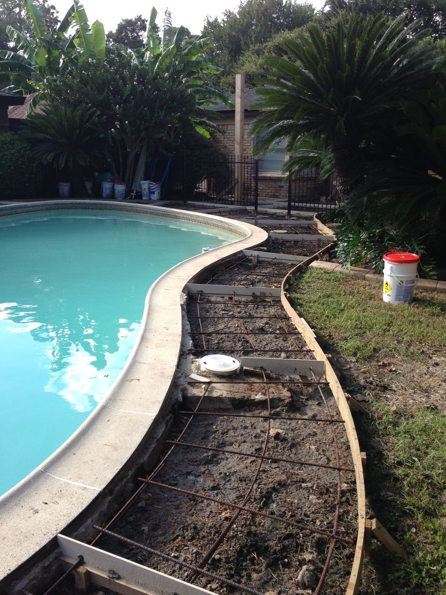 Pool Remodels for Texas Curb N Borders in Houston, TX