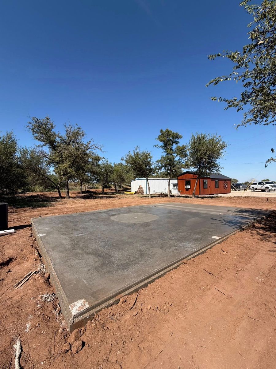 Concrete Slab Construction for Concept Construction in Vernon, TX