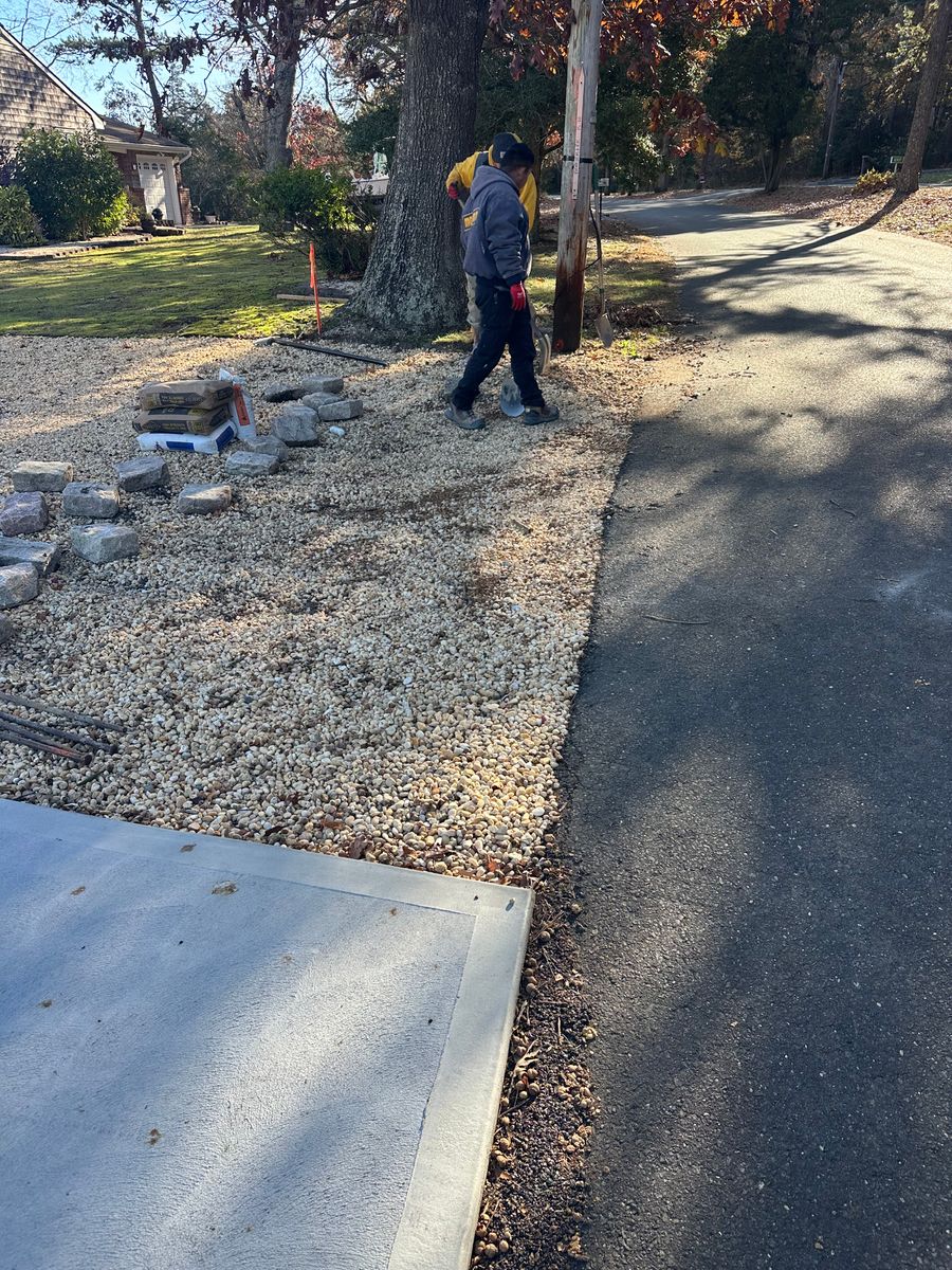 Retaining Wall Construction for DiDaniele Masonry in Tuckerton, NJ