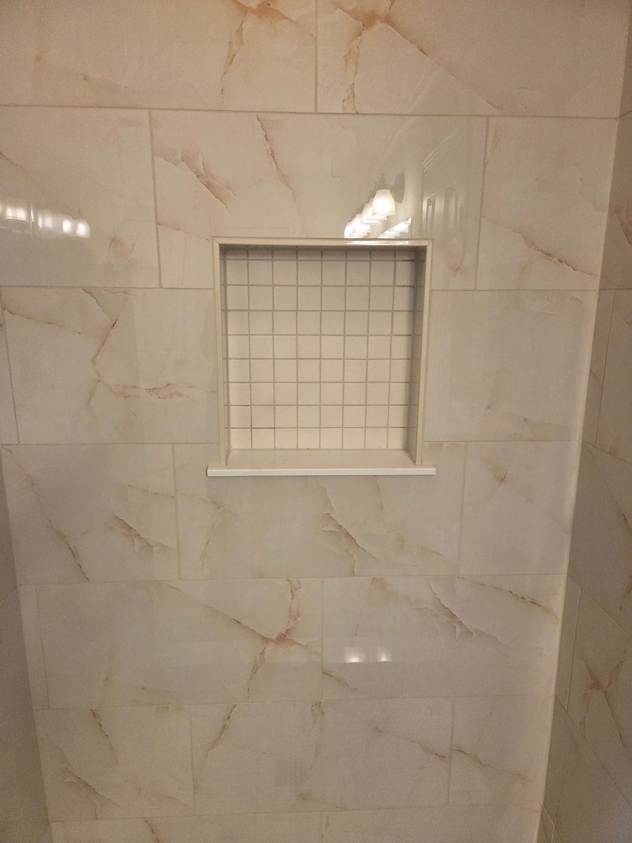 Bathroom Remodel for D&J Custom Floors in Nederland, TX