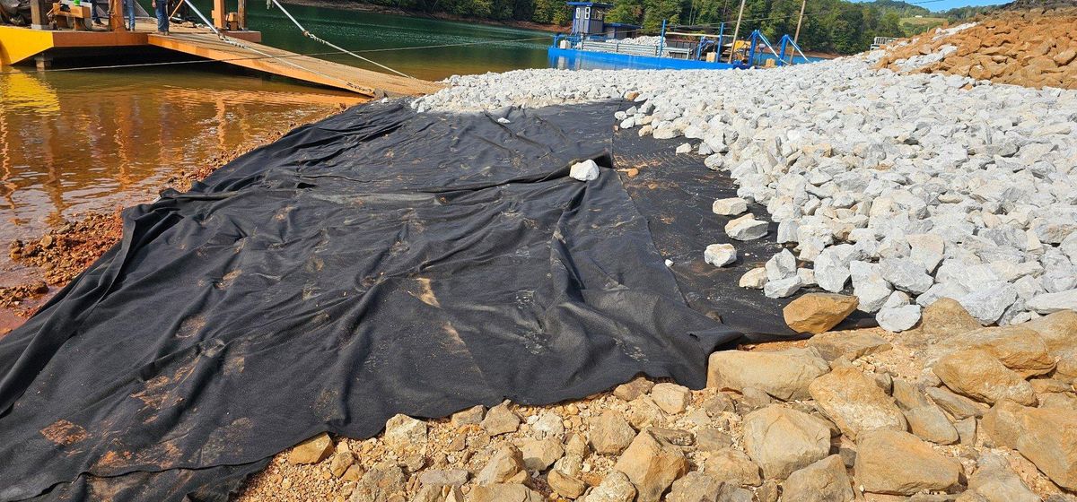 Rip Rap for Restoration Shoreline Norris Lake Rip Rap in Norris Lake, TN