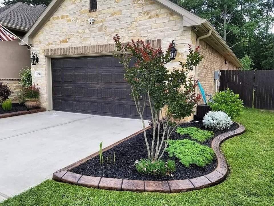 Custom Carved Concrete for Texas Curb N Borders in Houston, TX