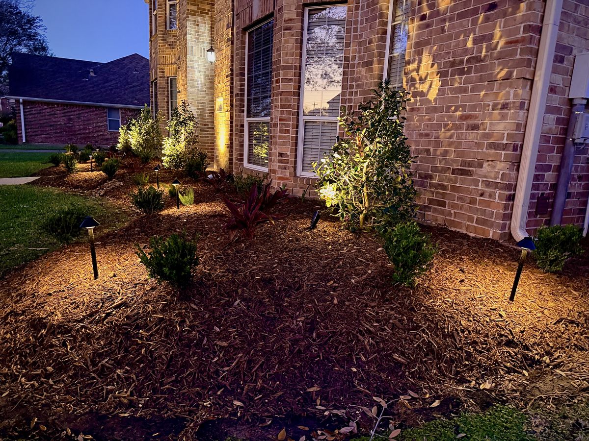 Mulch Installation for Full Armor Landscapes in League City, TX