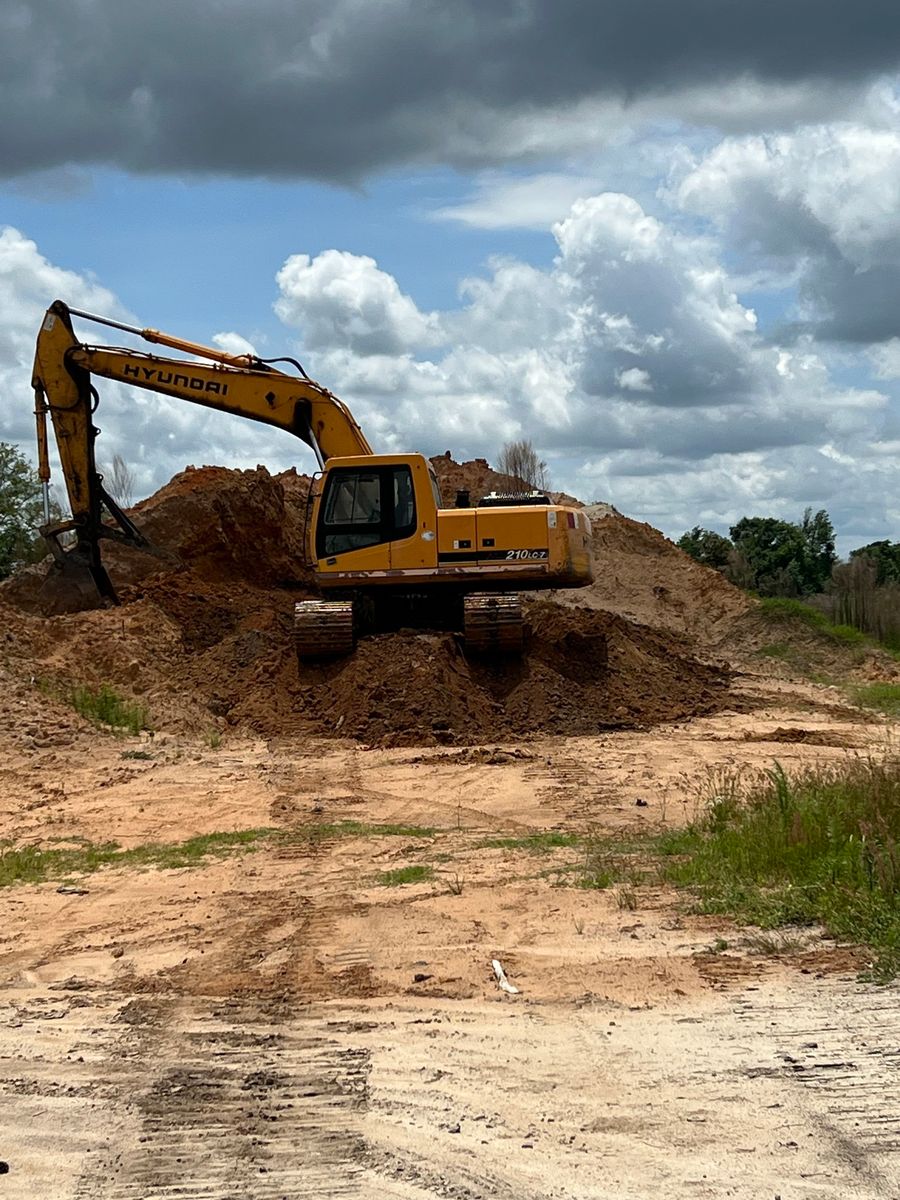 Foundation Digging for Warrior Creek Land Clearing and Equipment in Norman Park, GA