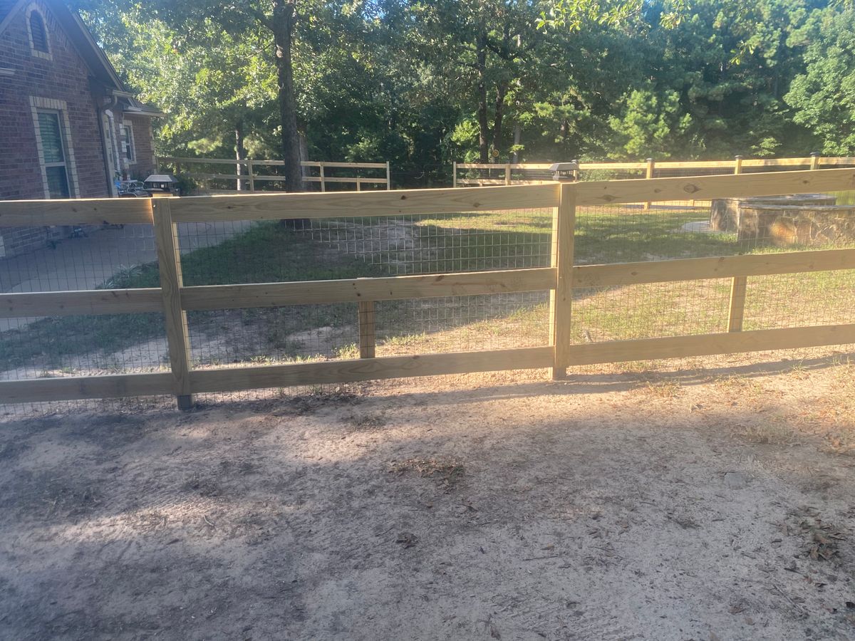 Fence Installation for Aguilar Fencing and Gates in Longview, Texas