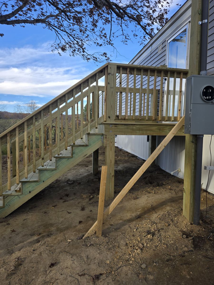 Deck Construction for P Martinez Painting in Salem, VA