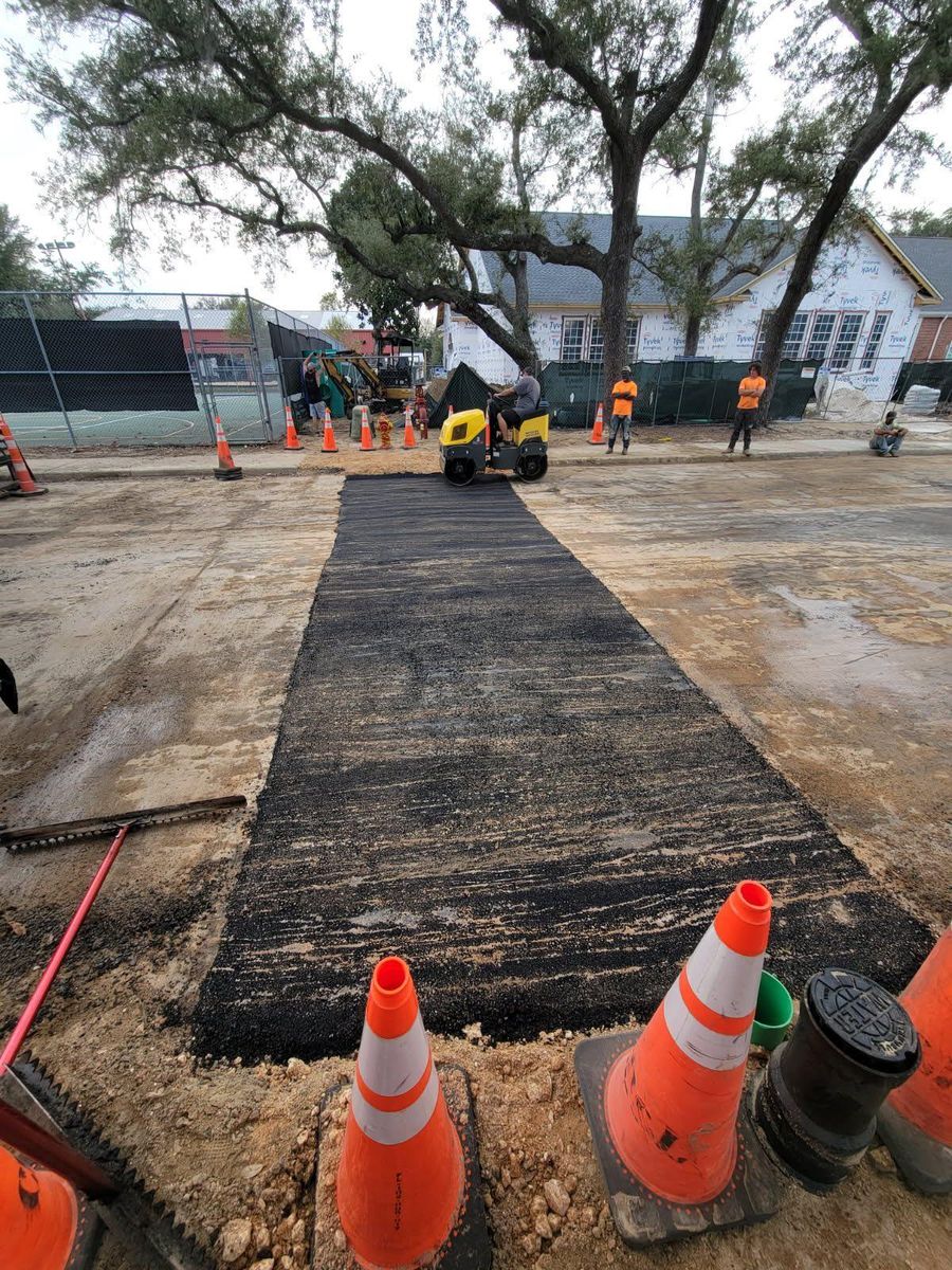 Complete Site Construction for Alliance Paving in Panama City Beach, FL