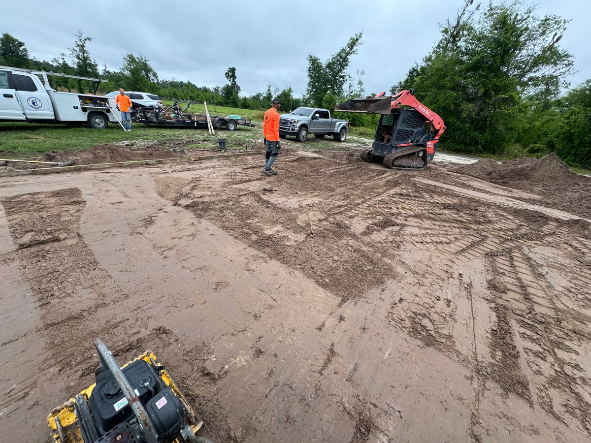 Concrete Slab Construction for Cameron Enterprises in Live Oak, FL