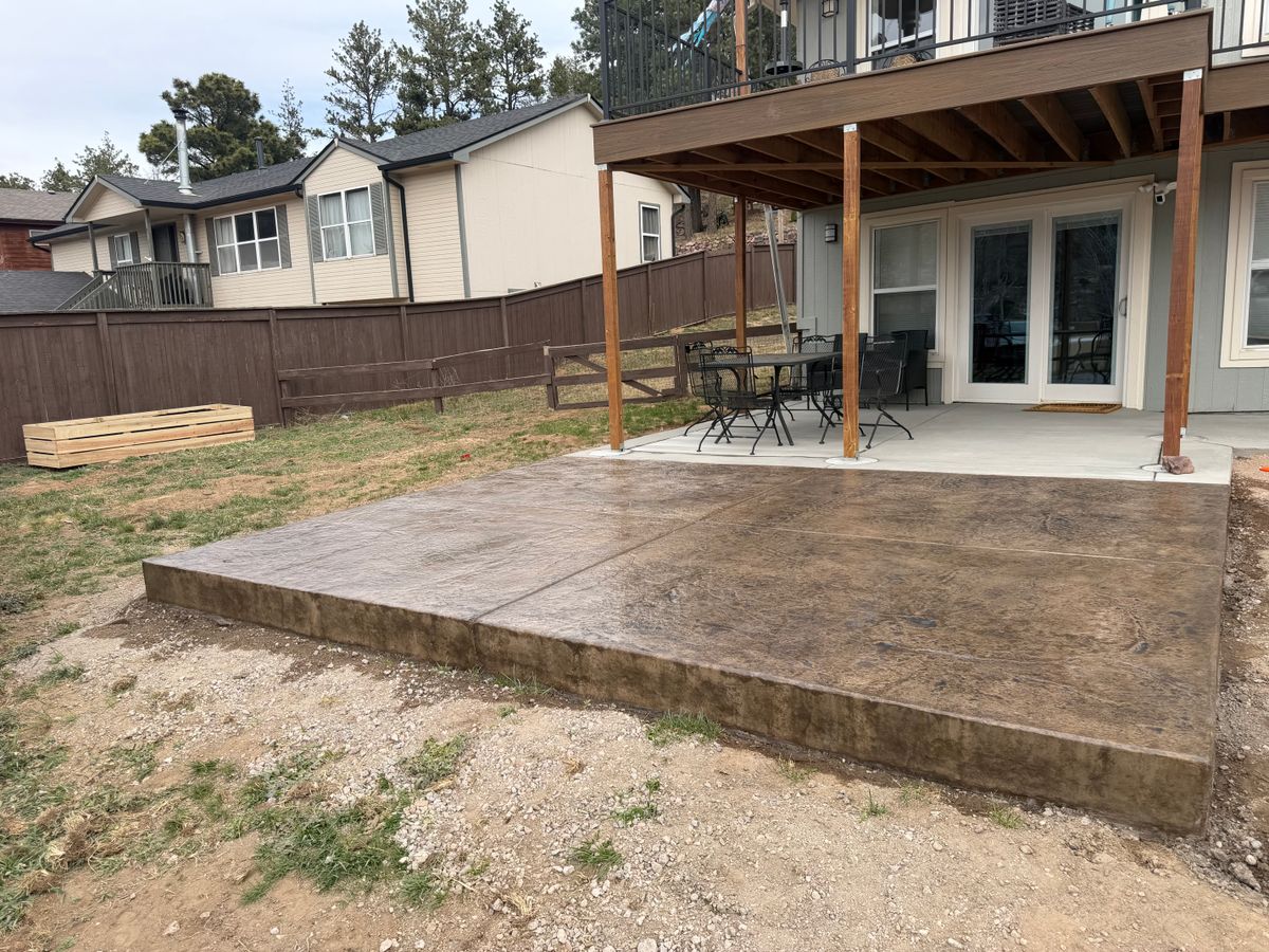 Stamped Concrete for Majestic Custom Concrete in Colorado Springs, CO