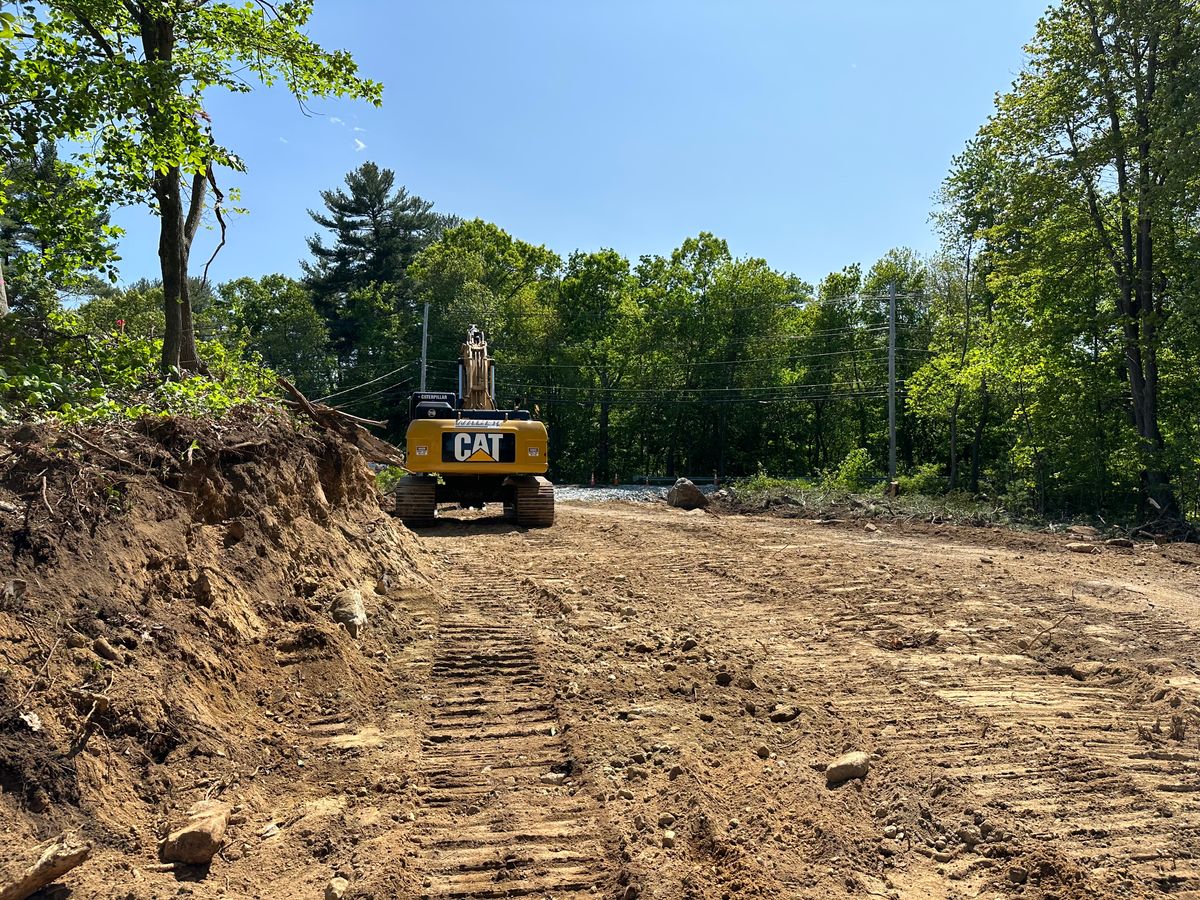Land Clearing & Yard Expansion for Wagex Corp in Wilmington, MA