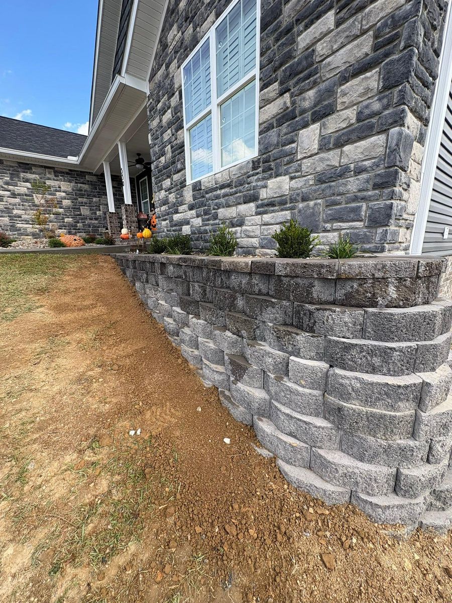 Retaining Walls for Dust Till Dawn Lawn in London, Kentucky