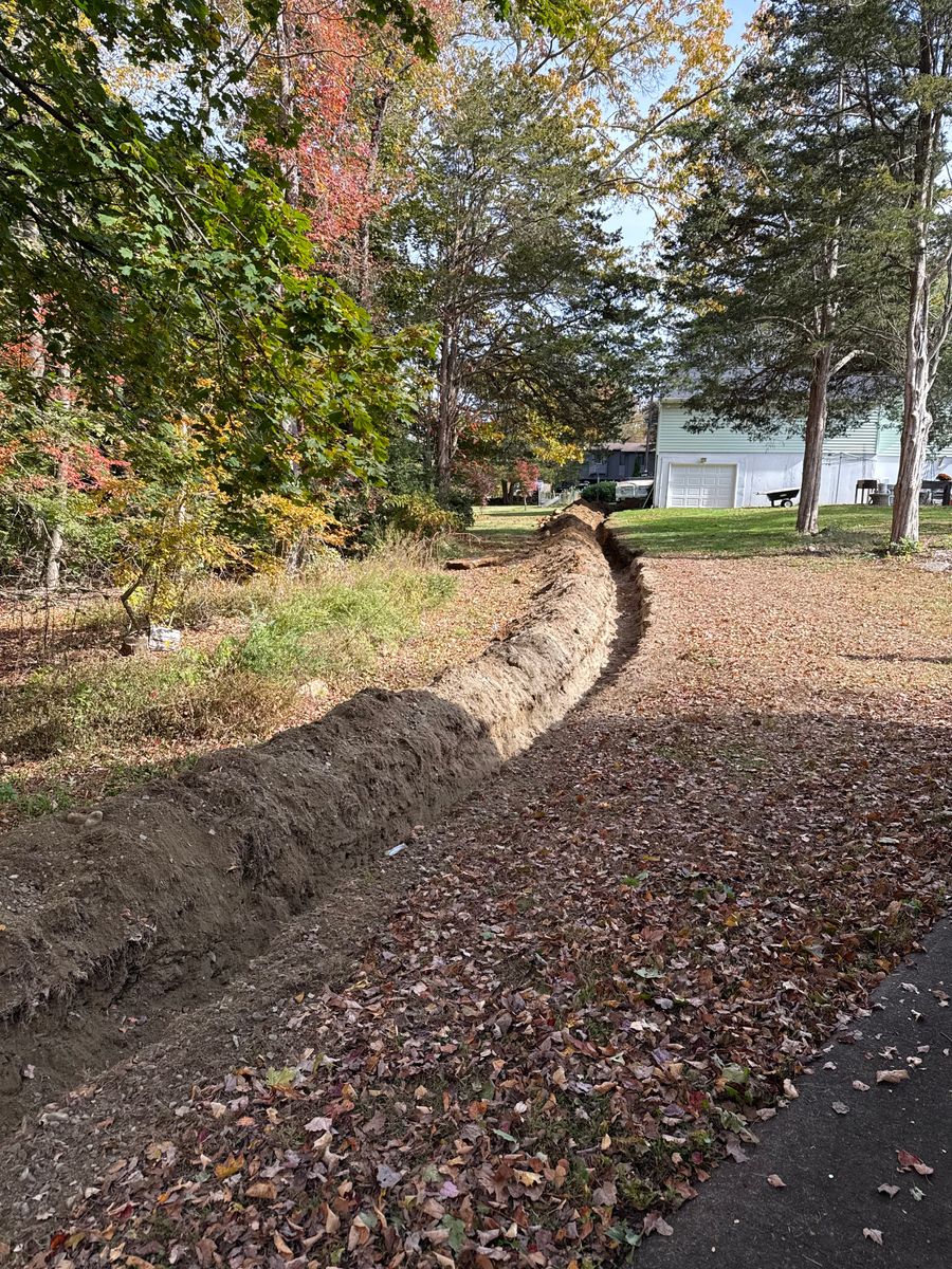 Underground utilities for Triple C’s Excavation in Ashford, CT