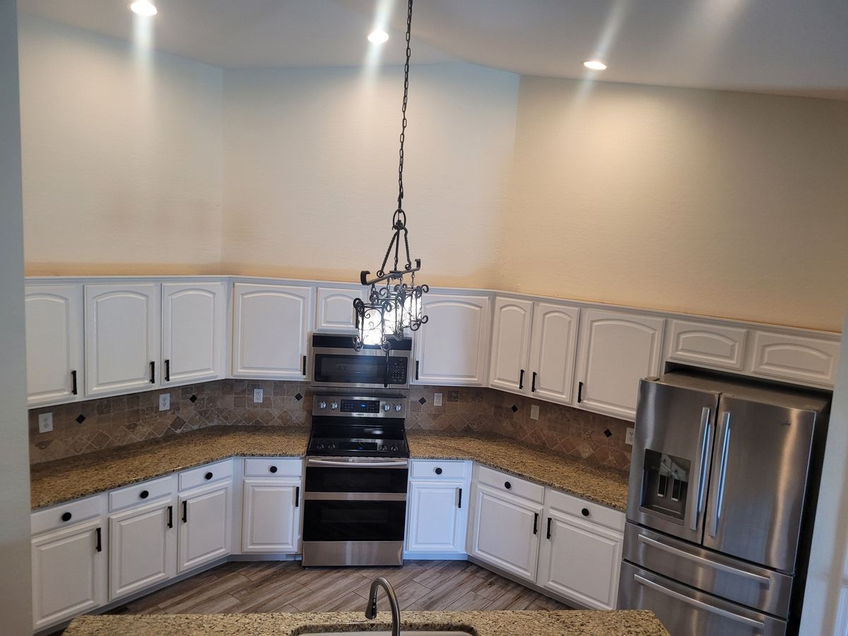 Kitchen Cabinet Repainting for Mr Painting Houses LLC in Laveen Village, AZ
