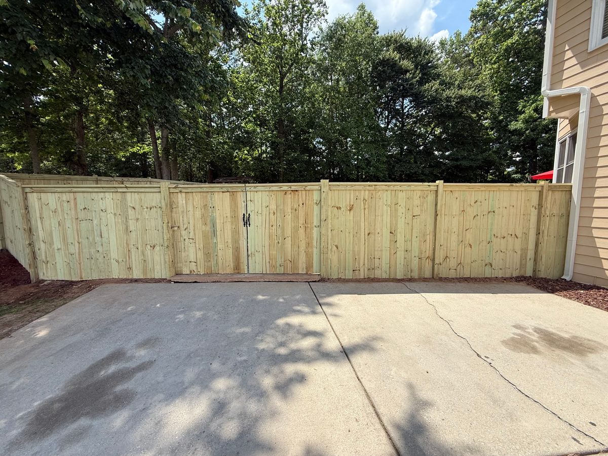Fencing for JDP Construction Group in McDonough, GA