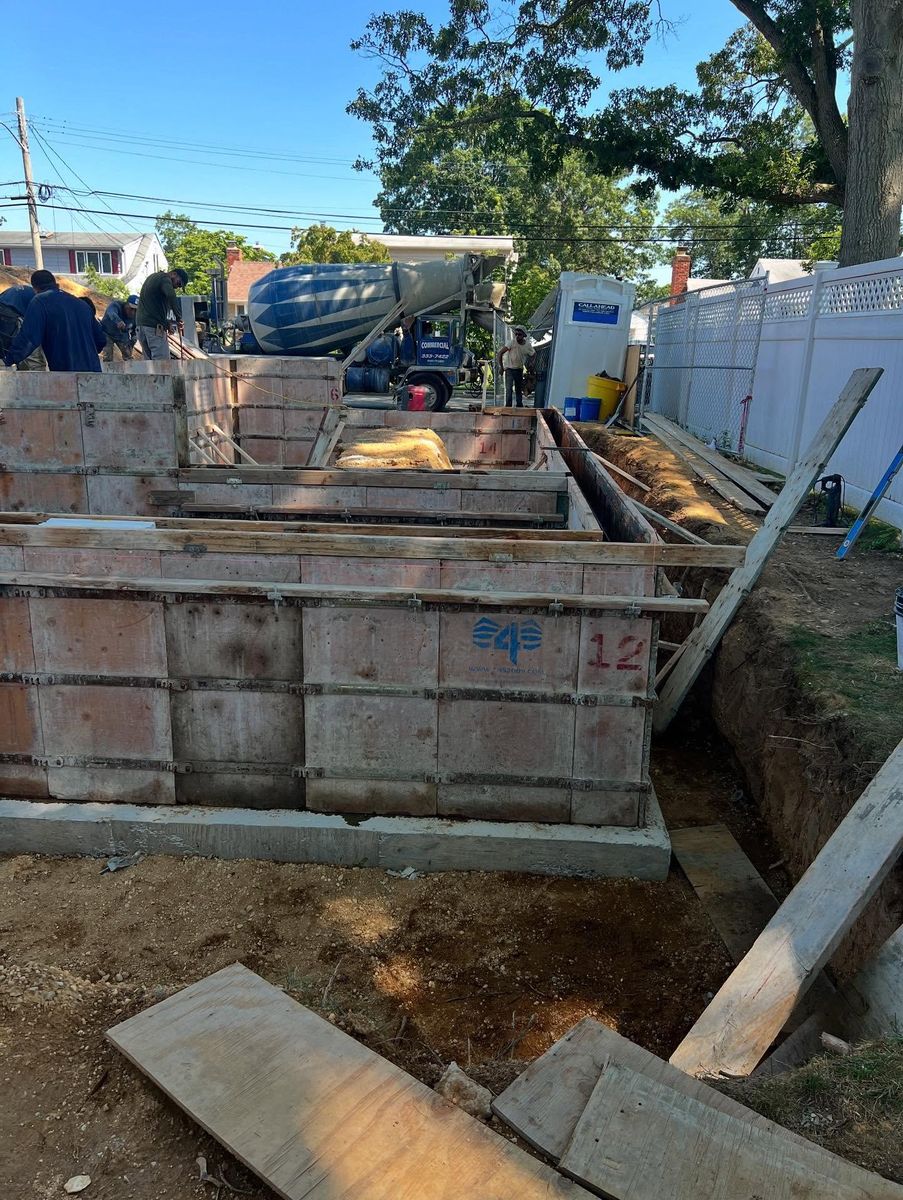 Foundation for Azores Concrete L.T.D. in Port Jefferson Station, NY
