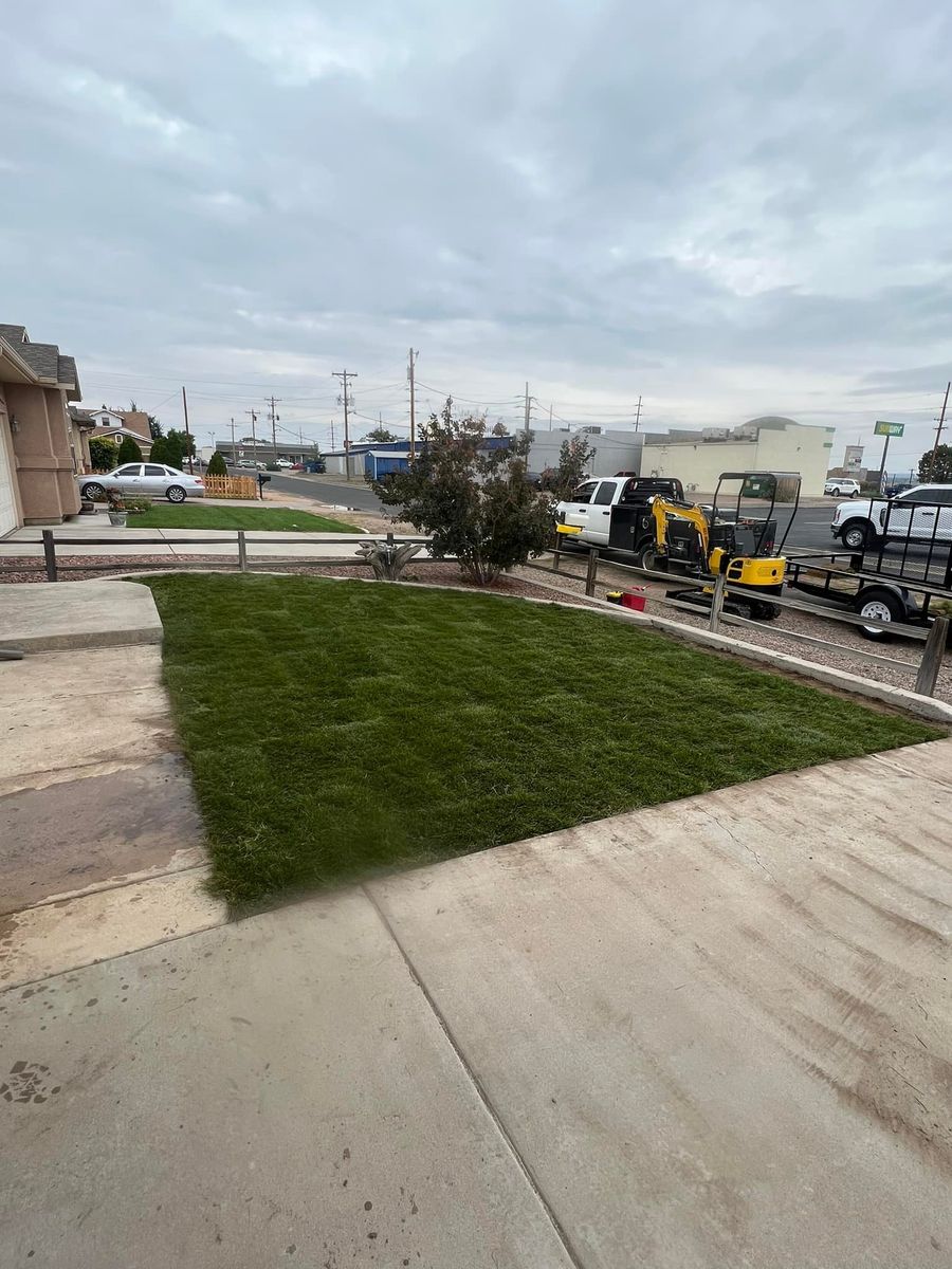 Sod Install for CDM Sprinkler in Pueblo County, CO
