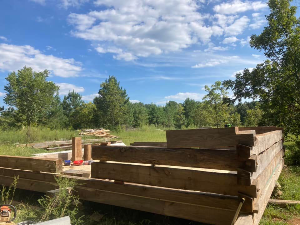 Dove Tail Cabins for Jrs. Sawmilled Lumber in Munford, AL