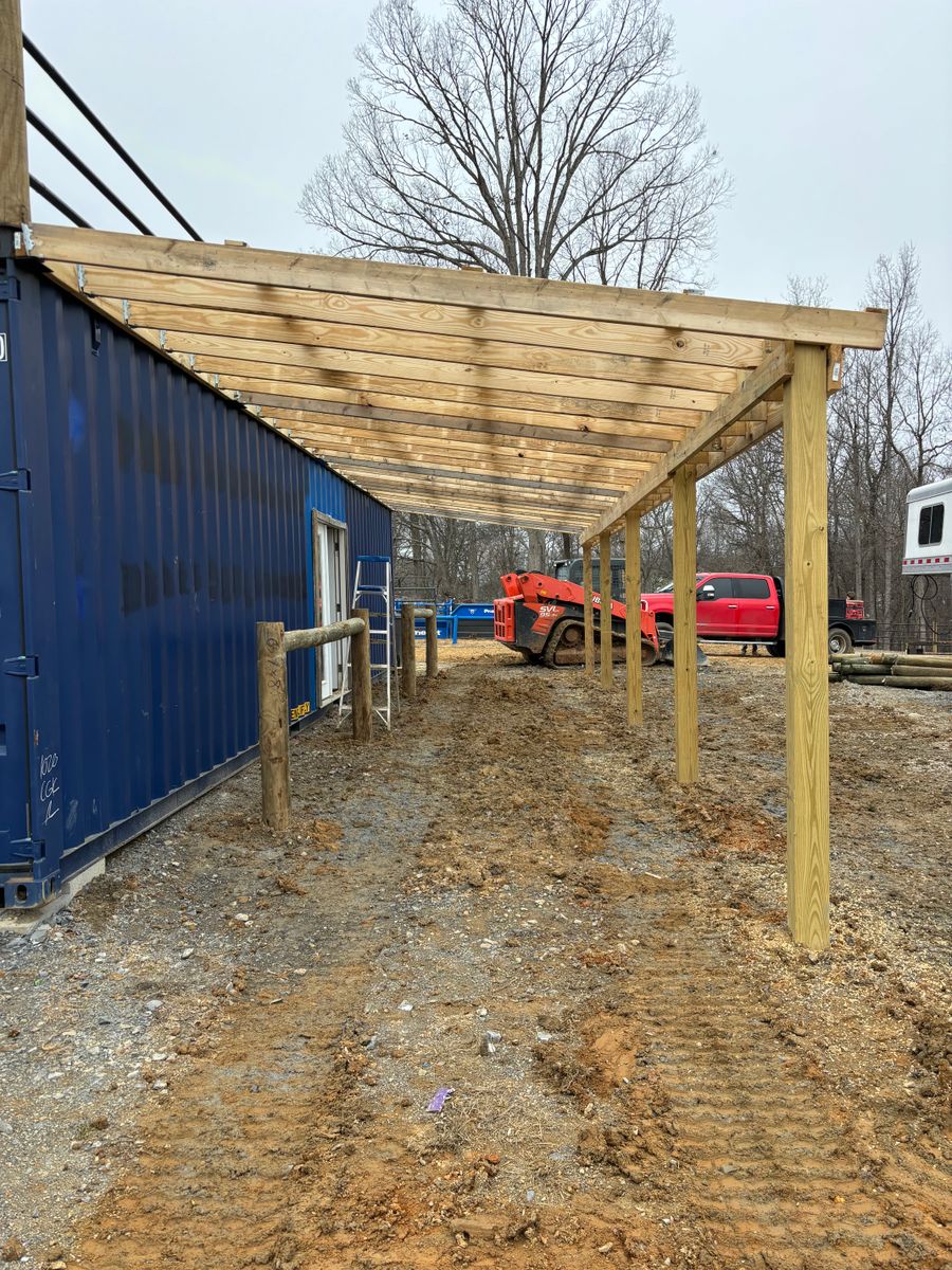 Pole Barn Construction for LB Fencing & Services in Archdale, NC