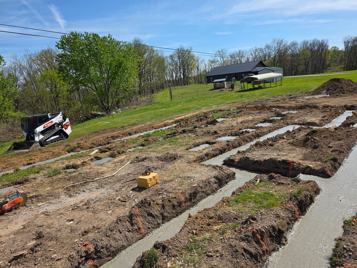Trenching for H&H Earthworks in Decherd, TN