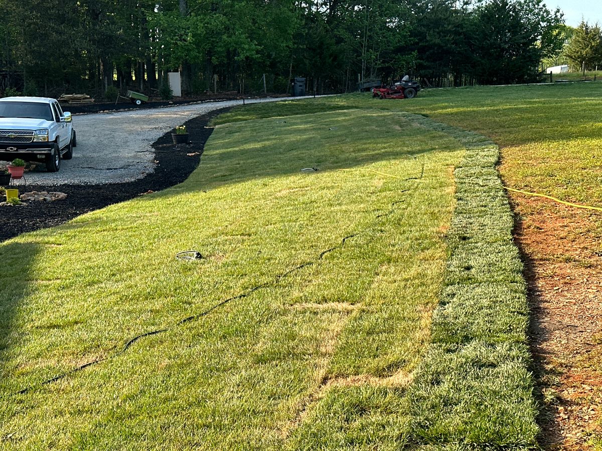 Sod Installation for Cisco Kid Landscaping Inc. in Lincolnton, NC