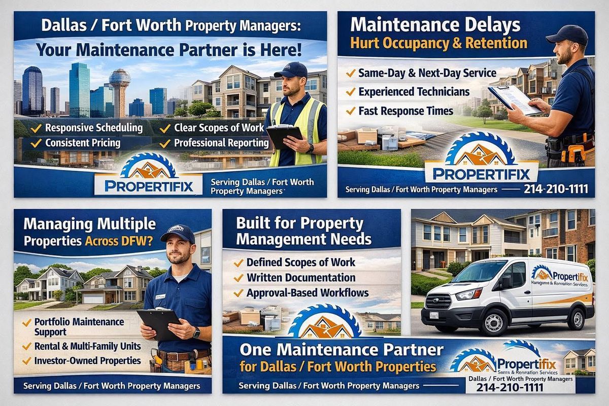Property Preservation Services in Dallas–Fort Worth for Propertifix Handyman & Renovation Services in Lancaster, TX