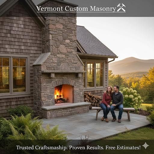 Patio Design & Construction for Vermont Custom Masonry, LLC in Chittenden County, VT