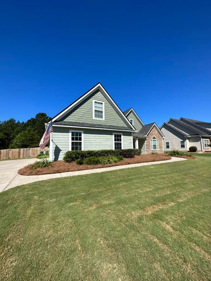 Mulch Installation for Jameson’s Landscaping & Pressure Washing in Eatonton, GA