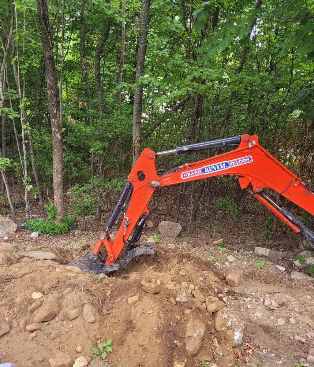 Mini Excavator Services for LCP Property Management  in Windham, NH