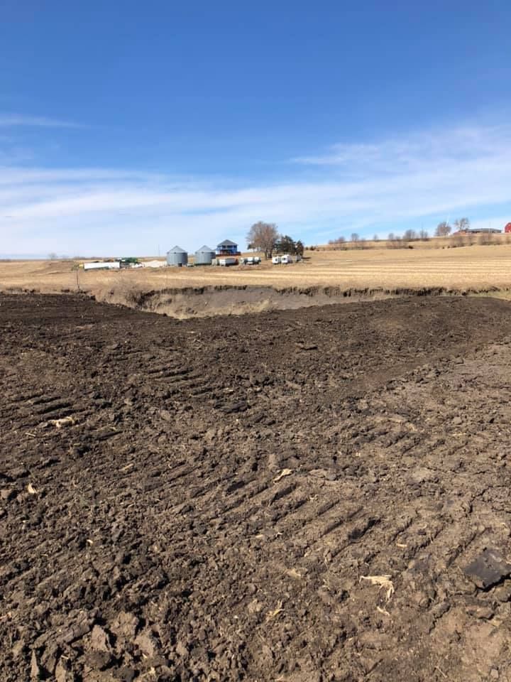 Site Preparation for Anthofer Dozing in Audubon, IA