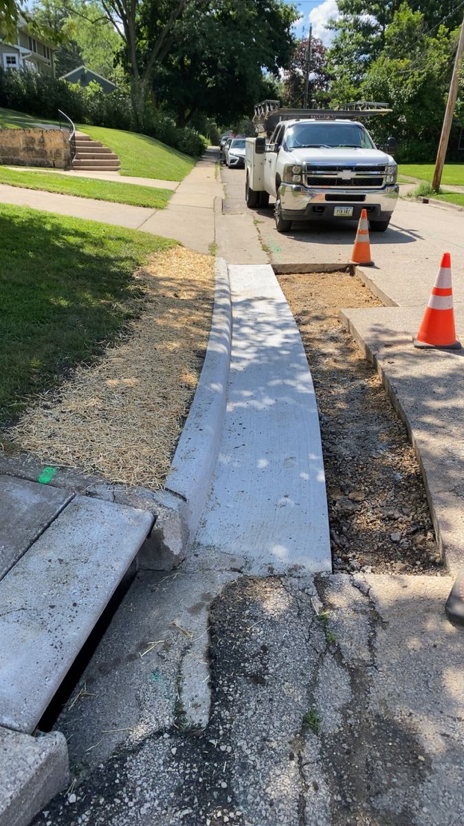 Driveway Install for TDC Excavating in Dubuque, IA