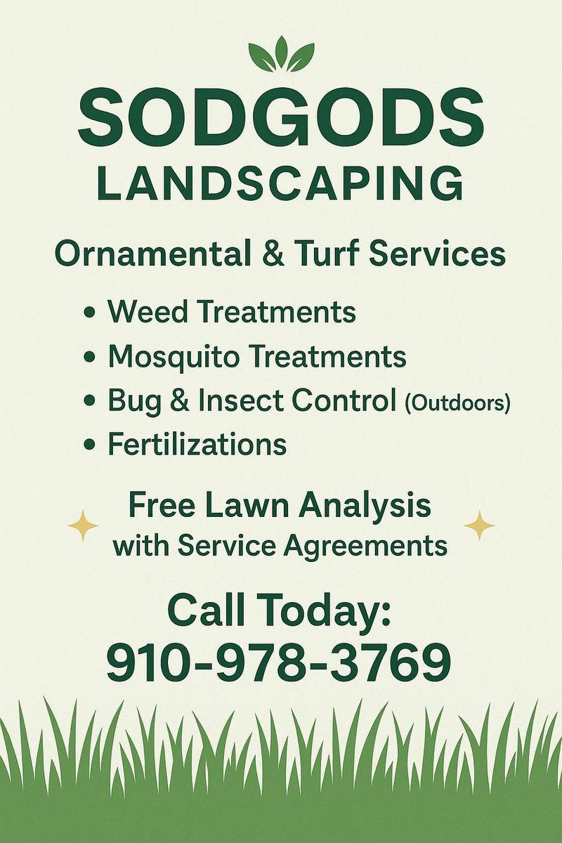 Lawn Care for SodGods Lawncare and Landscaping in Fayetteville , NC