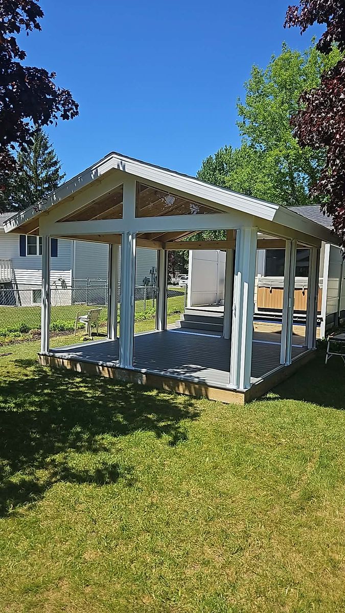 Deck & Patio Installation for Kearns Construction in Cadillac, MI