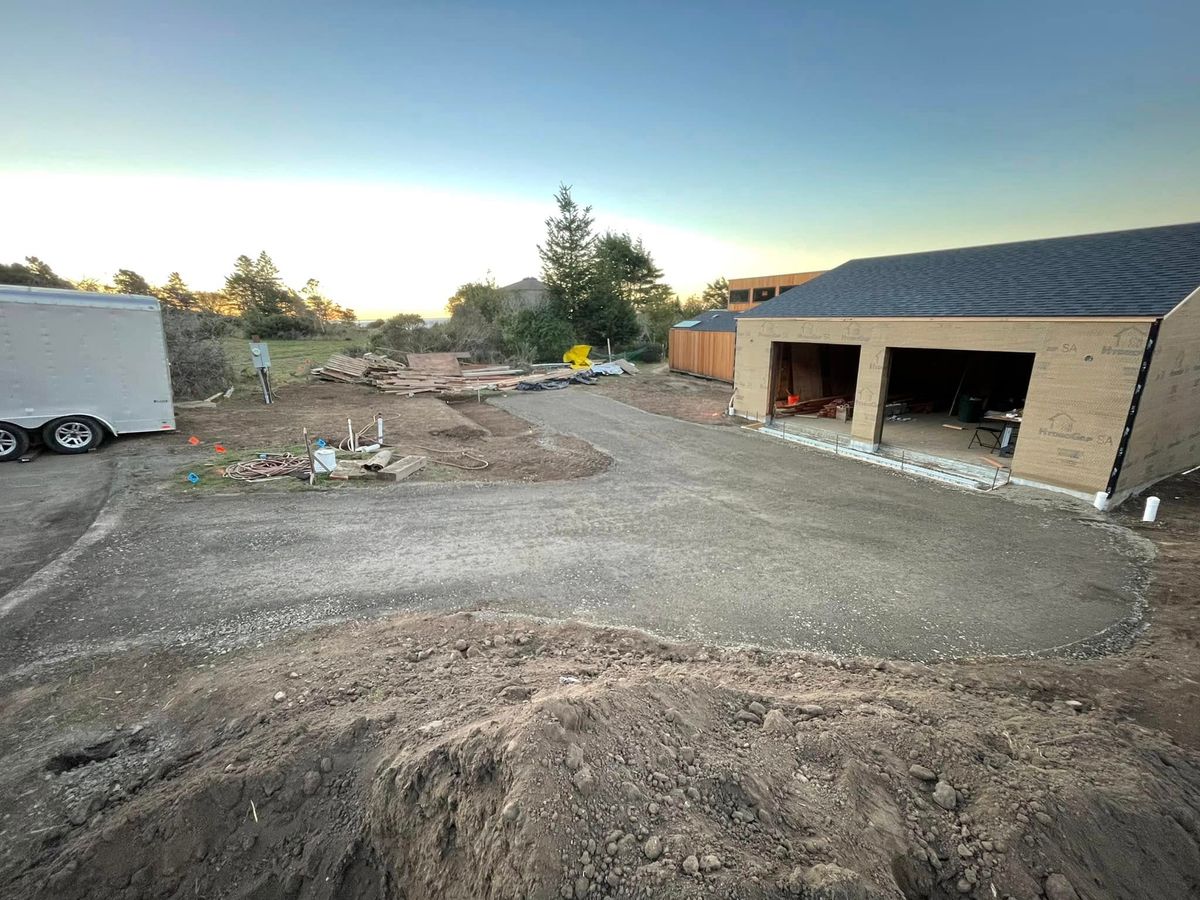 Site Preparation for Schaap Excavating in Gualala, CA