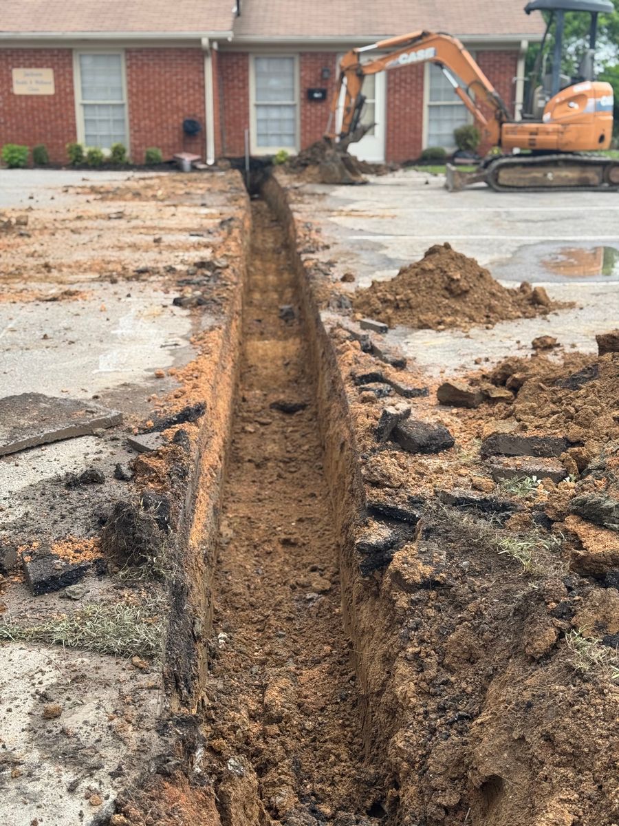 Foundation And basement Digging for Simmons land works in Sardis,, TN