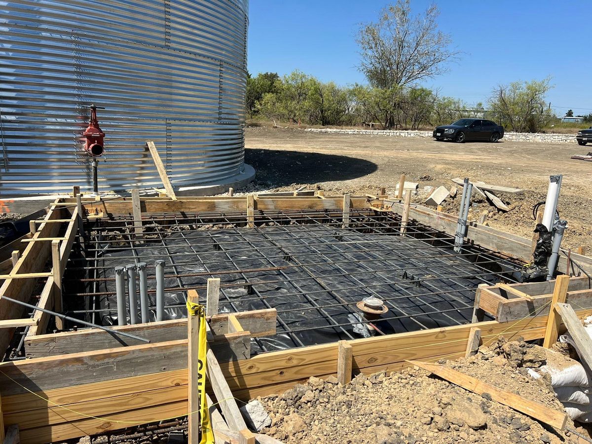 Concrete Slab Construction for BMX Concrete in Bastrop, TX