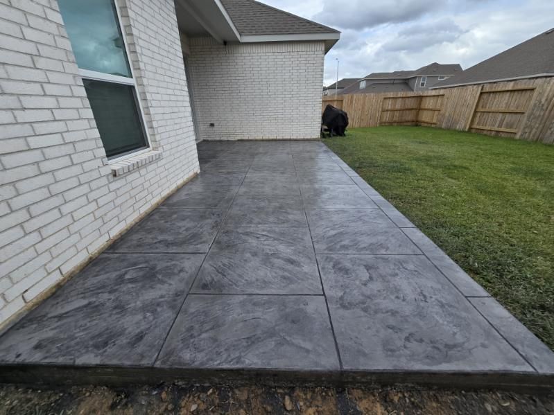 Stamped Concrete for Terracraft Concrete Design in Spring, TX