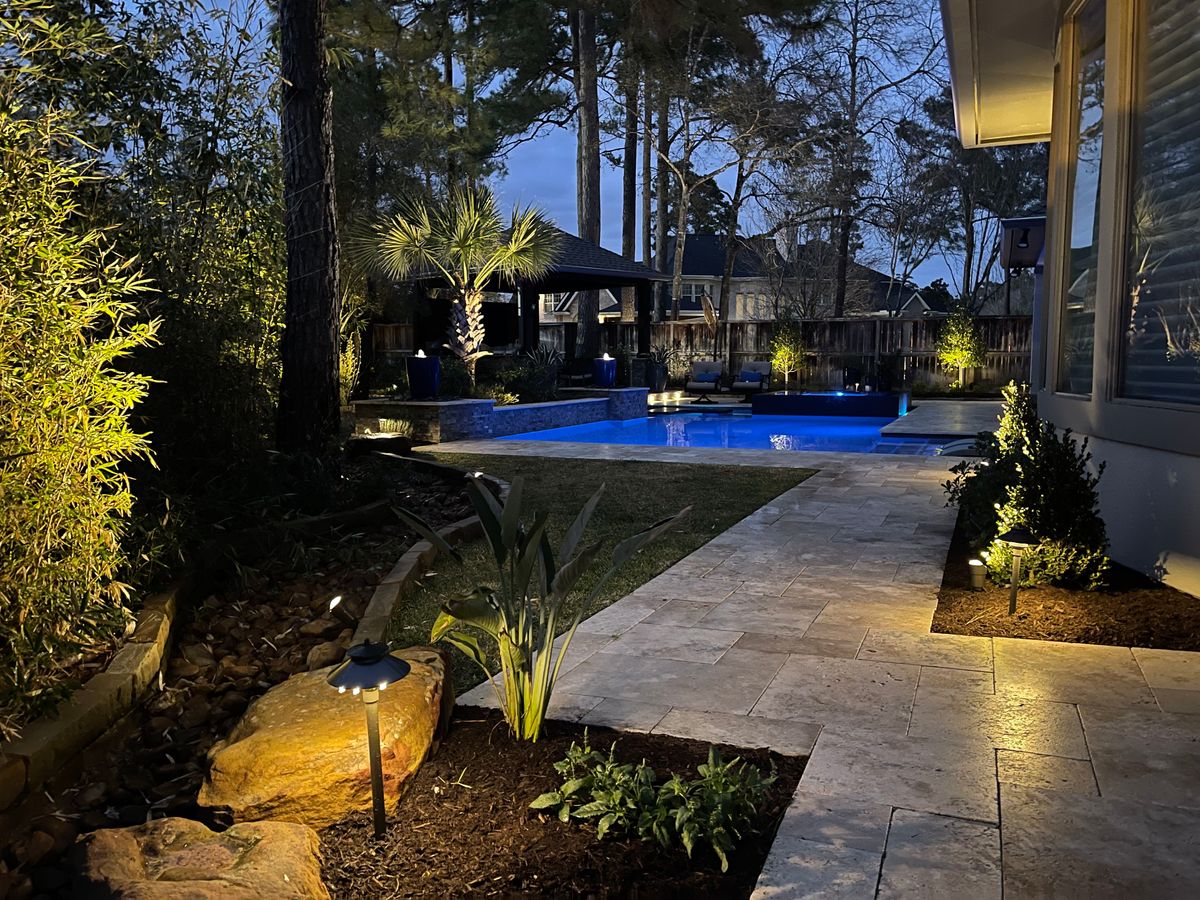 Landscape Lighting for Cuernavaca Landscaping in Spring, TX