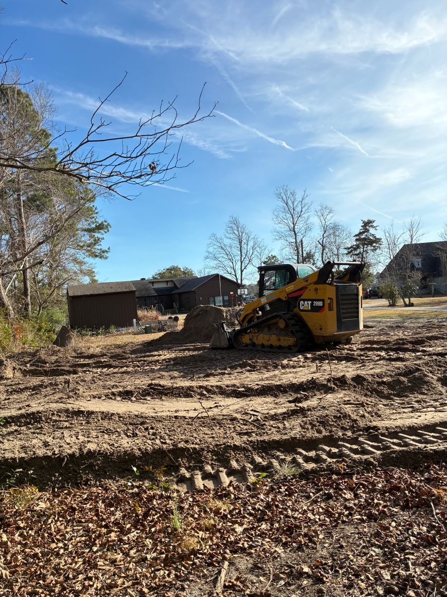 Land Clearing/Grading for Top Notch Landscape in Sneads Ferry, NC