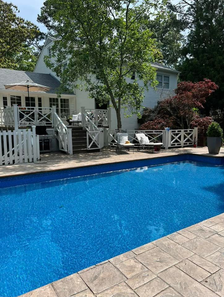 Pool Deck Paving for James River Pools and Spa in Powhatan, VA
