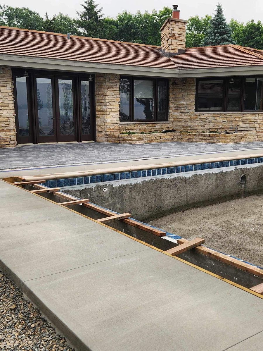 Patio Design & Installation for TC Concrete LLC in Kaukauna, WI