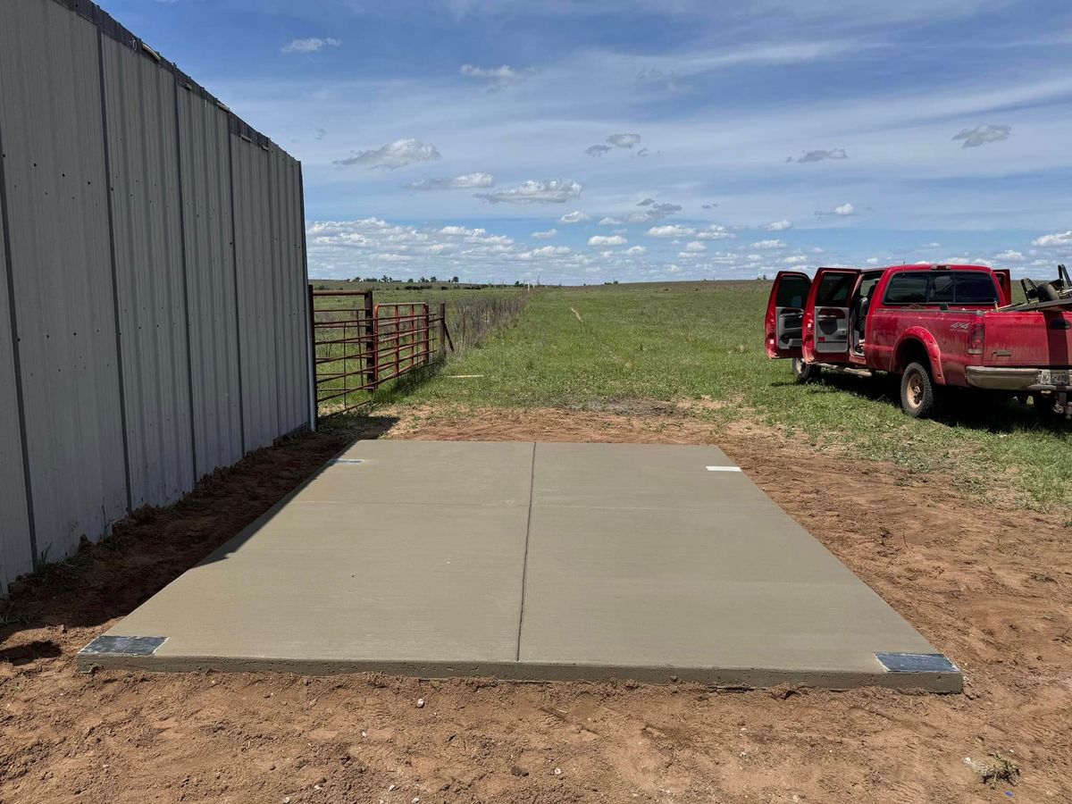 Concrete Slab Construction for TC Concrete in Elk City, OK