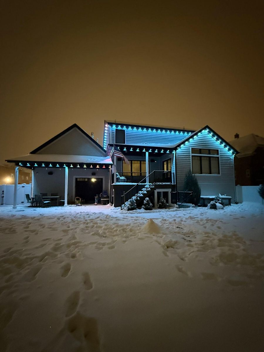 Permanent Outdoor Lighting for Risner Construction in De Motte, IN