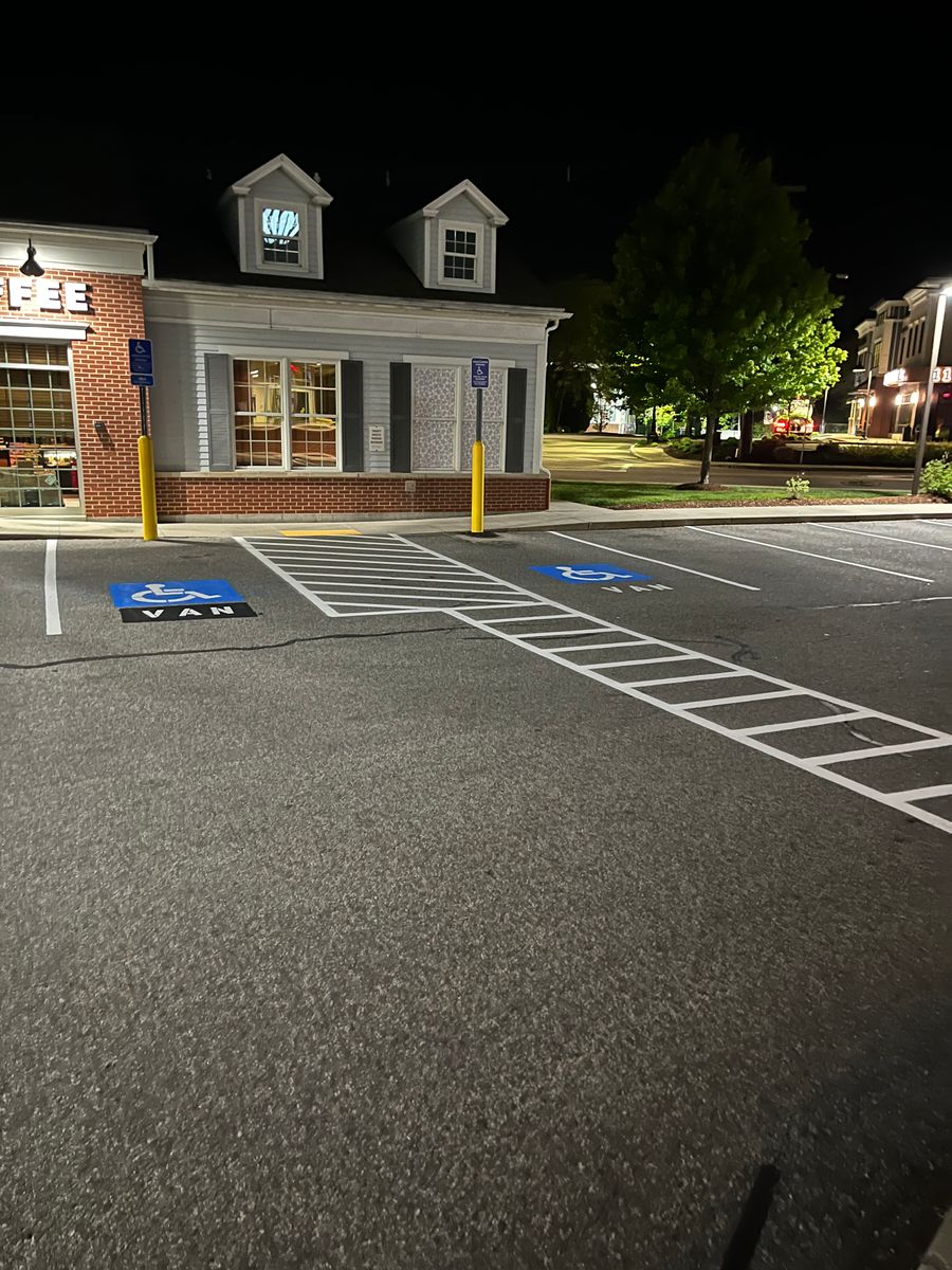 Striping for Cates Sealcoating and Striping in Charlton, MA