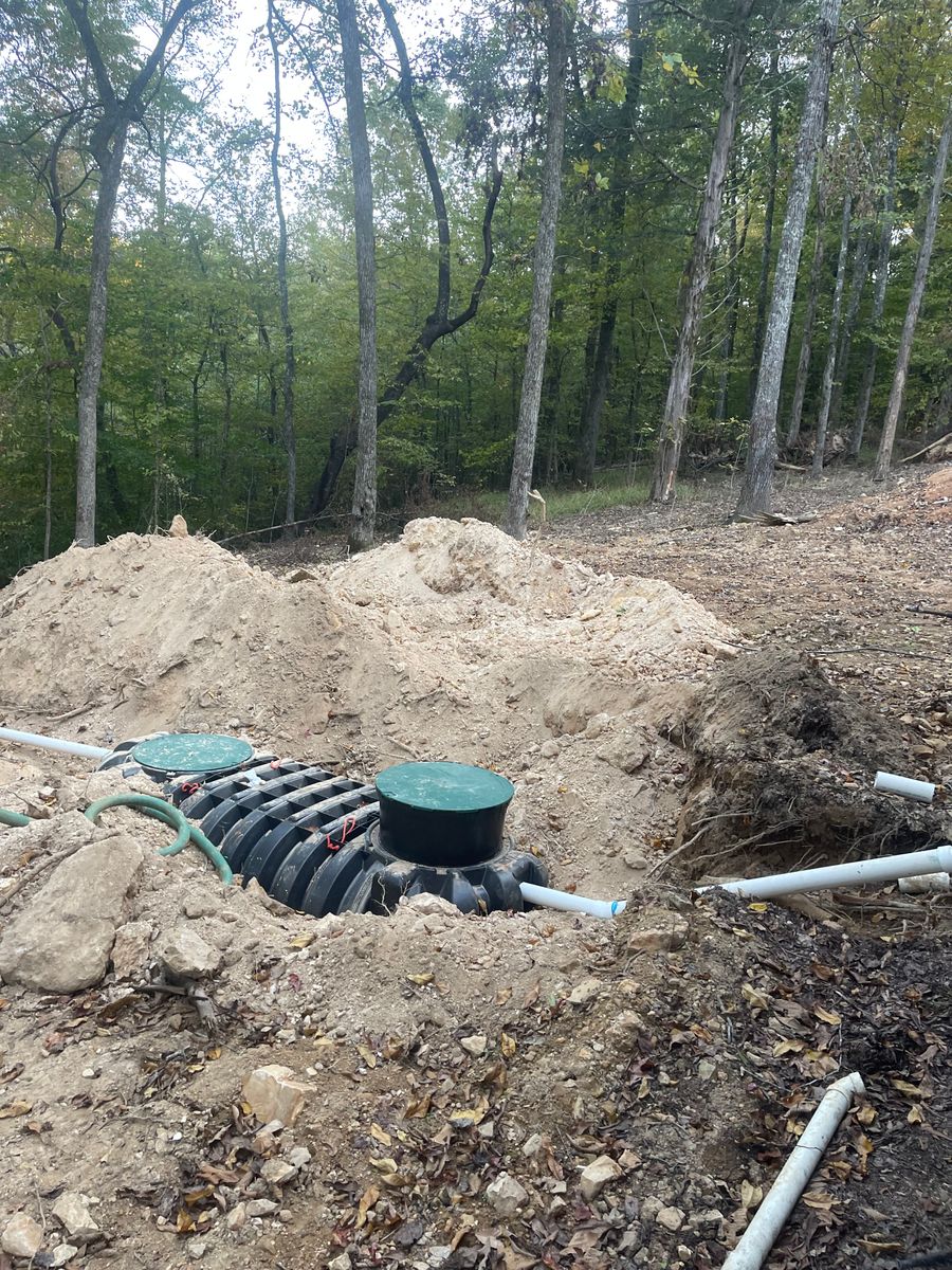 Excavation  for JW Johnson Construction in Linden, TN