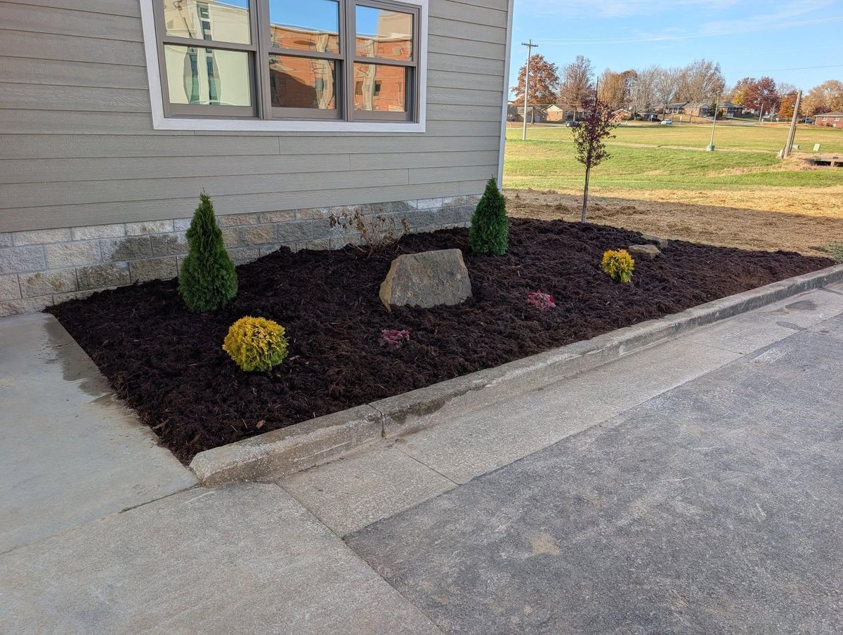 Landscaping Installation for J&S Mowing & More in Huntingburg, IN