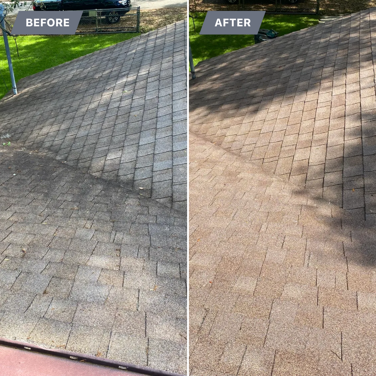 Soft Wash roof cleaning for Suncoast Coating Services in Sarasota, FL