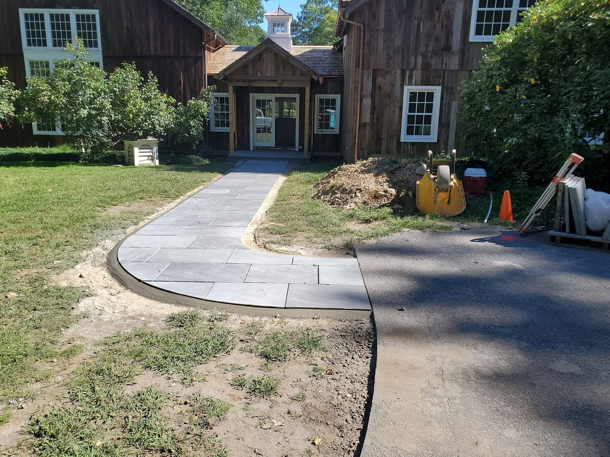 Landscape Installation for Glen R. Guilman Construction in Goshen, CT