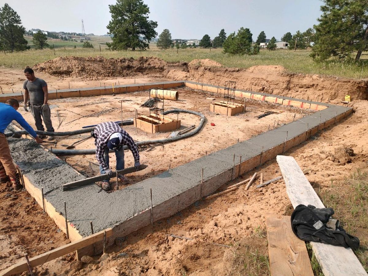Foundation Laying for J and Son Colorado Concrete LLC in Colorado Springs, CO
