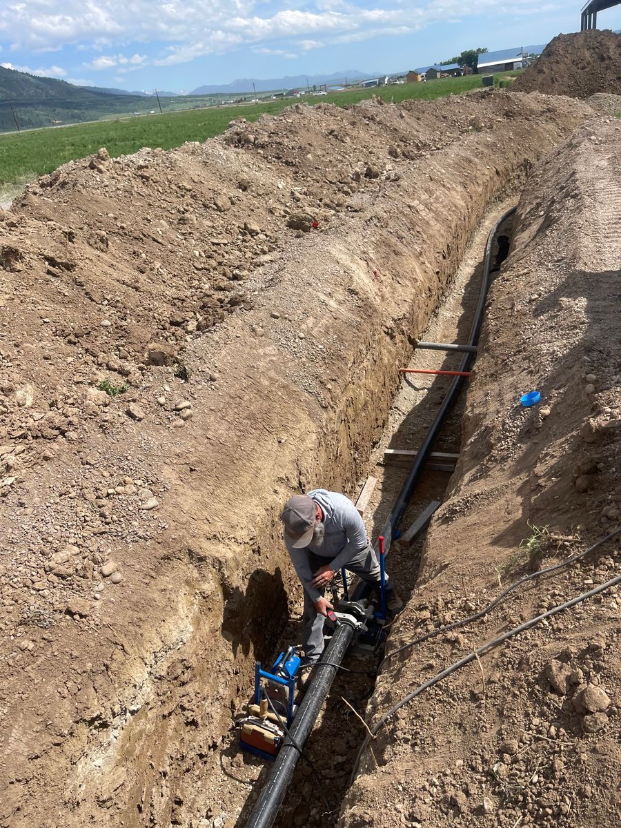 Water Lines for Hansen Earth Works in Jackson, WY