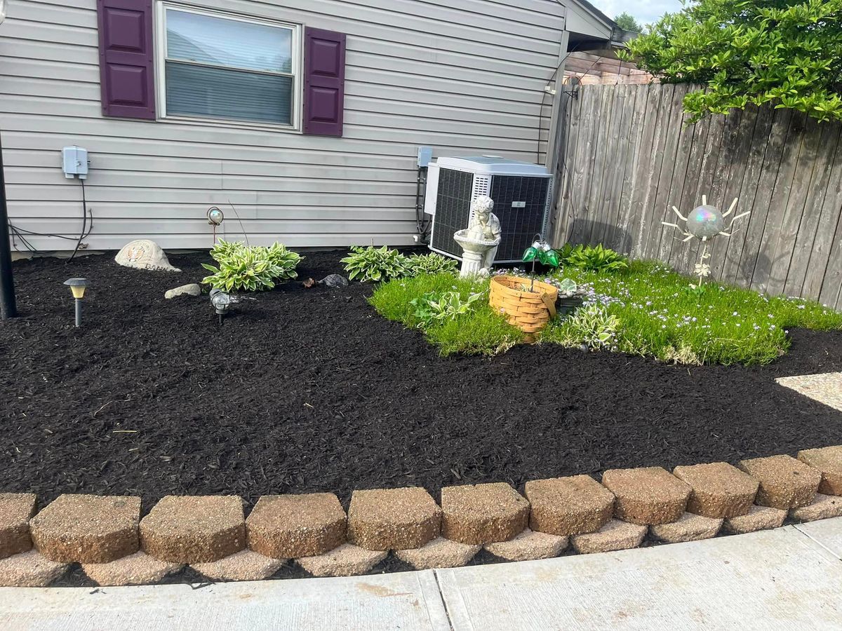 Mulch/Rock Installation for OneCallCuts in Middletown, OH